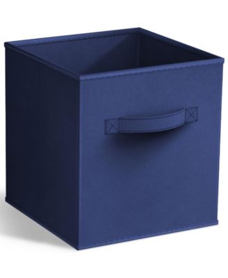 11 Inch Foldable Fabric Storage Cube Bin with Handles - for Organizing Pantry, Closet, Nursery, Playroom, and More