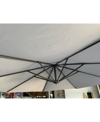10ft Offset Patio Umbrella - Gray