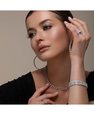 Luxe G Color 5 Carat Tennis Bracelet Four Prong