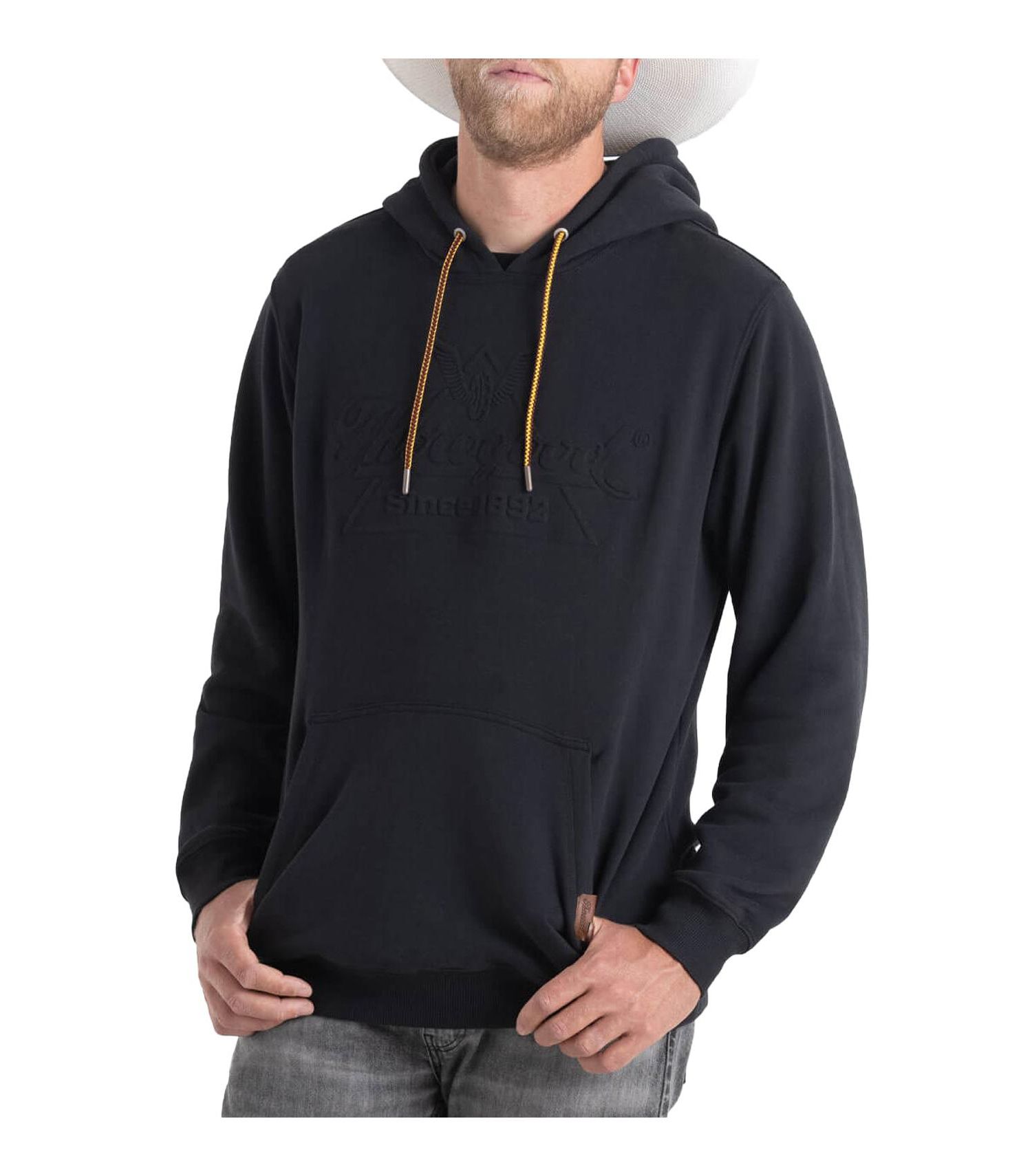 Men's Heavyweight Embossed Logo Pullover Hoodie