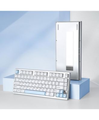 AL75 PRO 75% Wireless Mechanical Gaming Keyboard,Full Aluminum CNC,BT/2.4G/Wired,PBT Keycaps,Gasket Mounted Hot Swap,Custom RGB Backlight, Programmable for Mac/Win(Cocoa Cream V2 Linear)