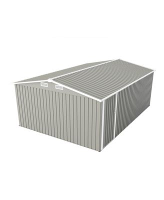 10x14 FT Outdoor Metal Storage Shed with Doors & Vents