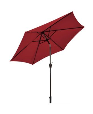 10 Feet Outdoor Patio Umbrella with Tilt Adjustment and Crank