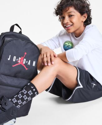 Big Boys Jumpman Global Rise Graphic T-Shirt, Taping Mesh Shorts & Jumpman Backpack