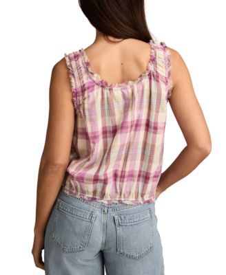 Women's Printed Cotton Sleeveless Top