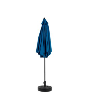 9FT Outdoor Patio Umbrella - Tilt & Crank, Dark Blue