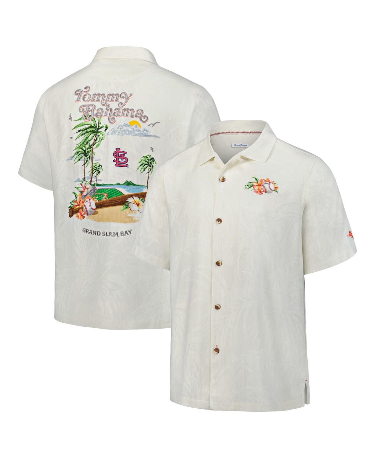 Tommy Bahama Men's White Boston Red Sox Grand Slam Bay Camp Button-up Shirt In White