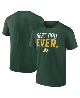 Fanatics Mto Label - Men's Green Athletics Best Dad Ever T-Shirt