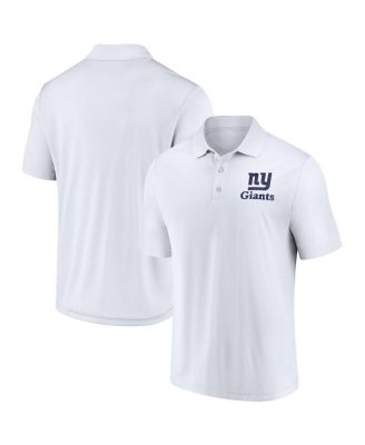 Men's White New York Giants Vintage Polo Shirt