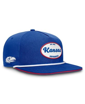 Men's Royal Kansas Jayhawks Iron Golfer Adjustable Hat