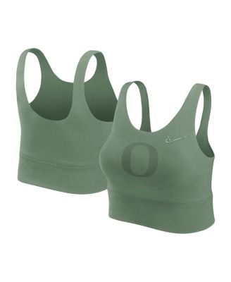 Nike - Women's&nbsp;Green Oregon Ducks Performance Longline Sports Bra