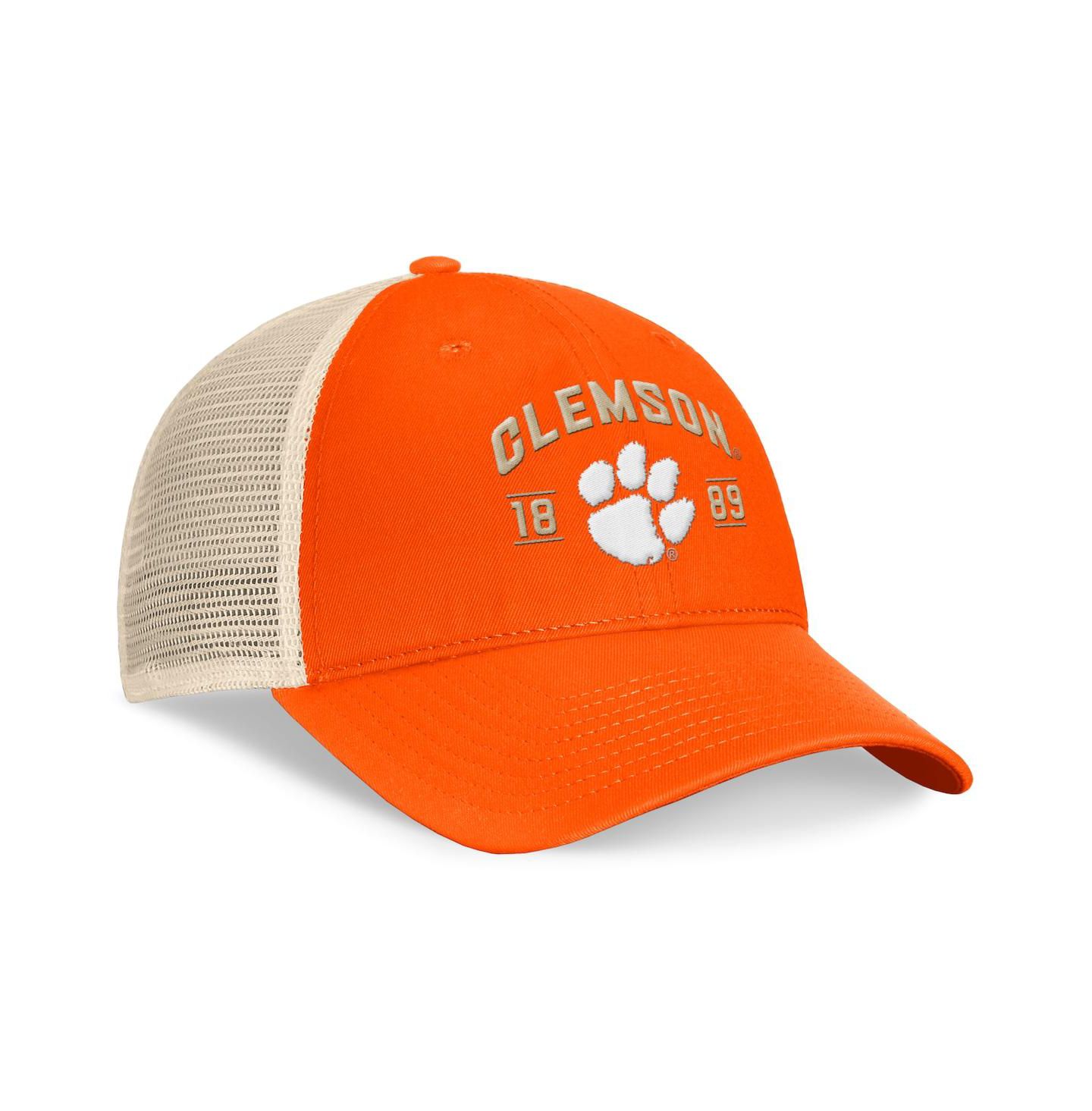 Мужская кепка Top of the World Orange Clemson Tigers Heritage Waylon Trucker Adjustable Hat — фото 3