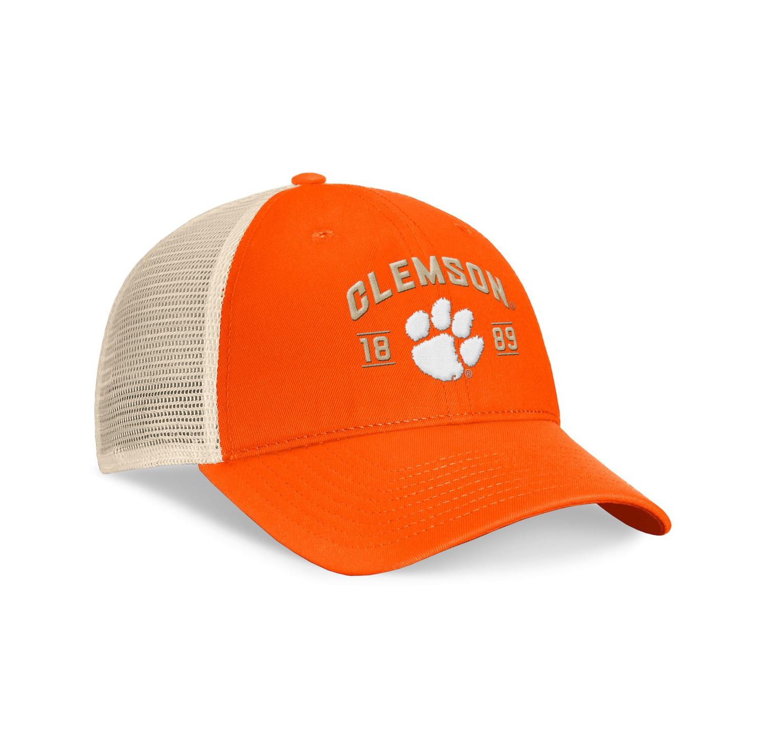 Men's Orange Clemson Tigers Heritage Waylon Trucker Adjustable Hat