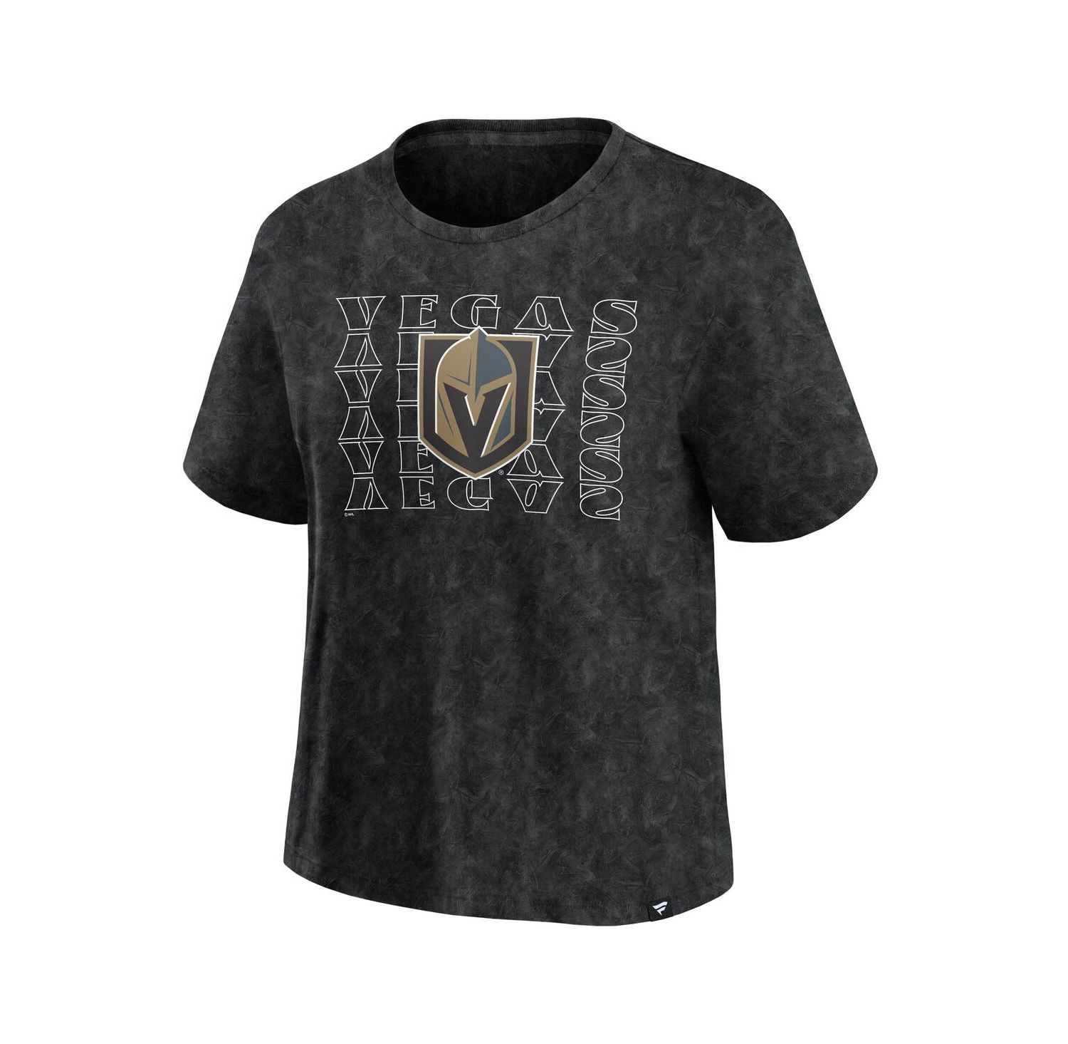Women's Black Vegas Golden Knights Faded Wash T-Shirt