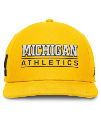 Men's Maize Michigan Wolverines Athletics Pro Adjustable Hat