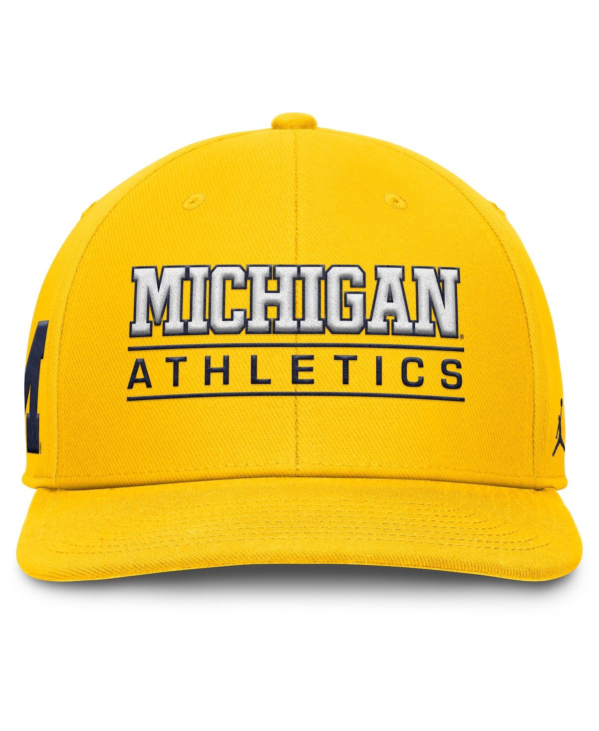 Jordan Men's Maize Michigan Wolverines Athletics Pro Adjustable Hat