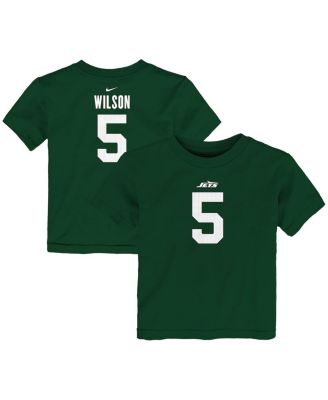 Nike - Toddler Garrett Wilson Green New York Jets Player Name Number T-Shirt