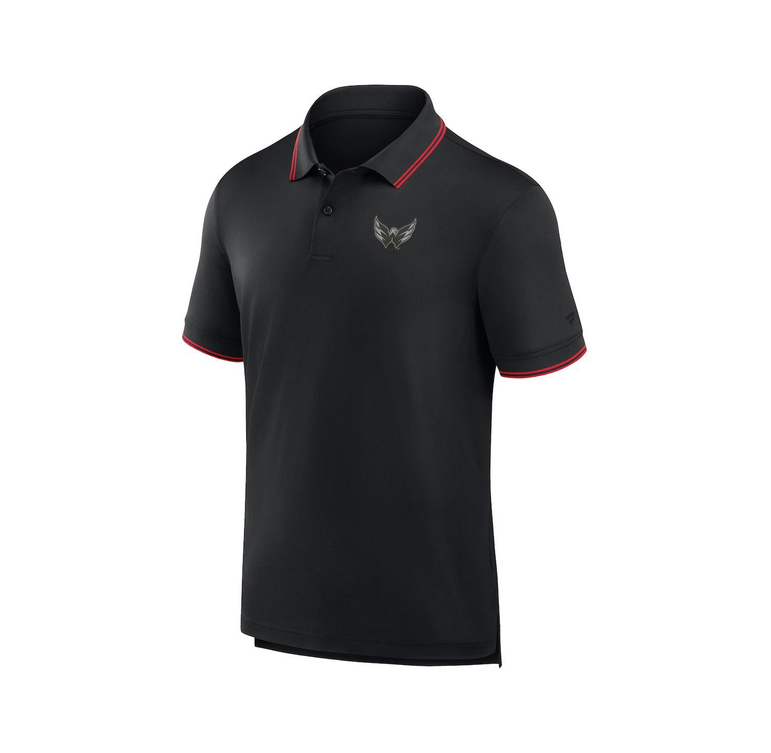 Men's Black Washington Capitals Front Office Move Mono Polo Shirt