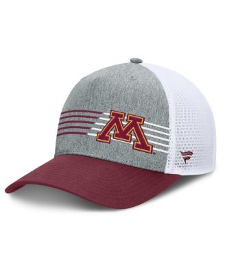 Fanatics - Men's Heather Gray/Maroon Minnesota Golden Gophers Profile Trucker Adjustable Hat