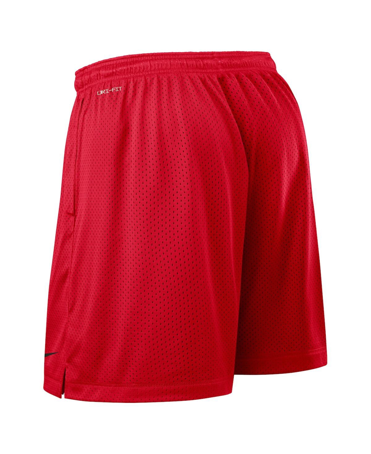 Nike Men's Red/black Georgia Bulldogs 2025 Sideline Reversible Performance Shorts In Red