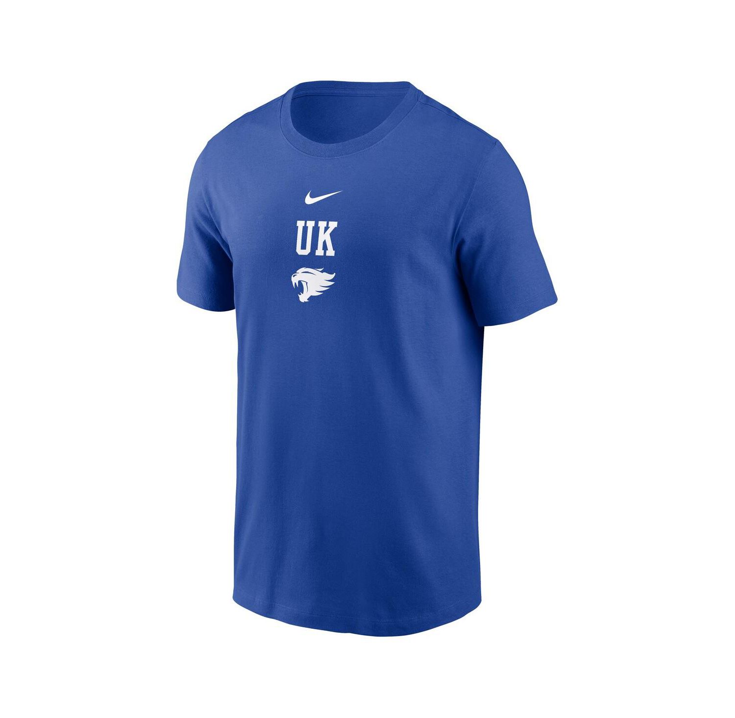 Men's Royal Kentucky Wildcats 2-Hit Stacked T-Shirt