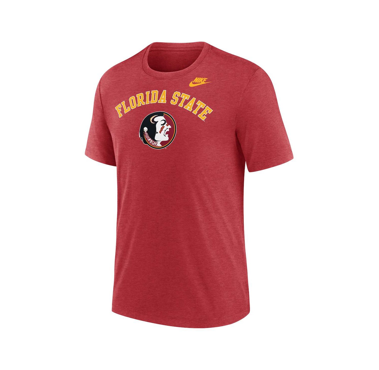 Men's Heather Garnet Florida State Seminoles Legacy Arch Tri-Blend T-Shirt