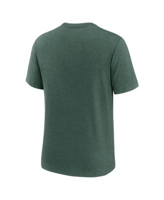 Men's Heather Green Michigan State Spartans Legacy Arch Tri-Blend T-Shirt