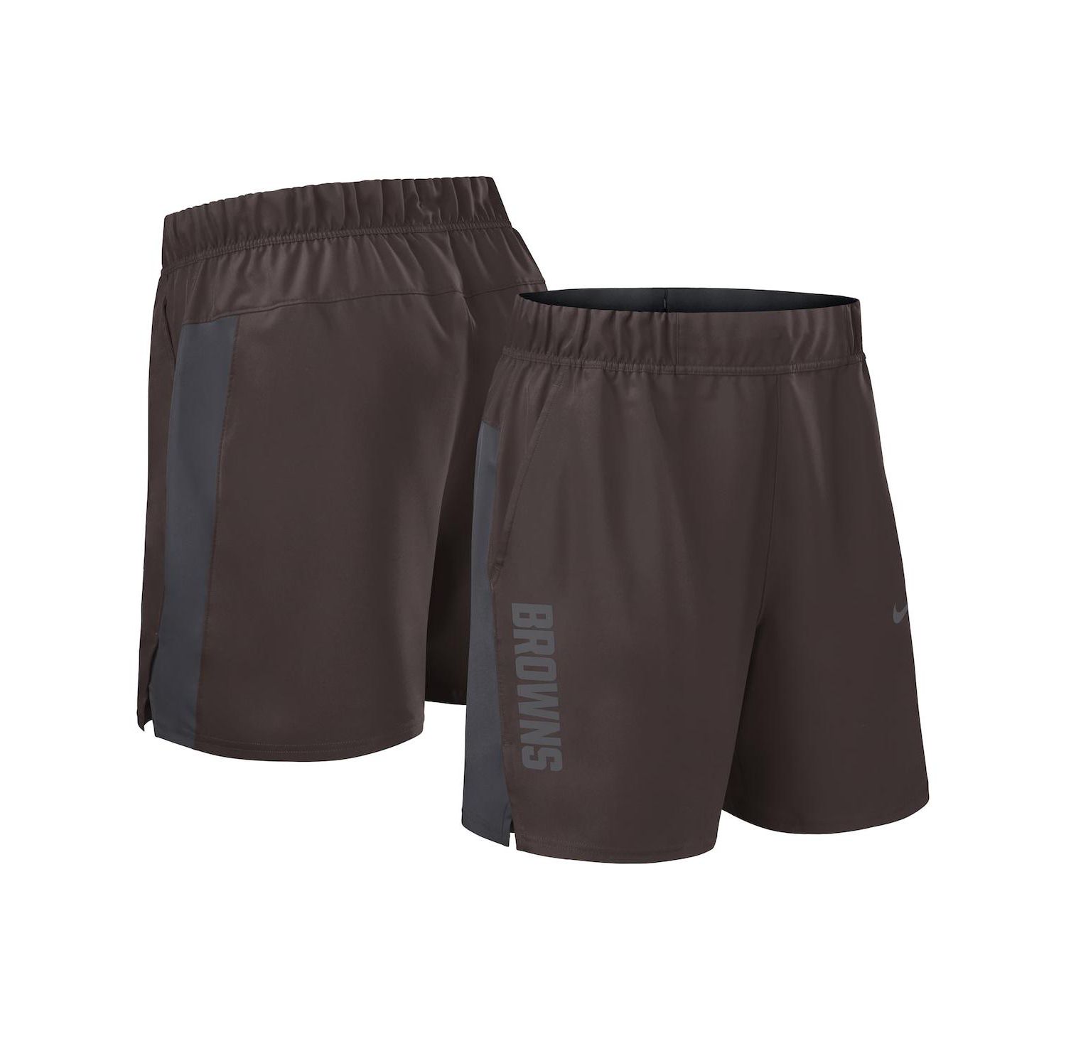 Men's Brown Cleveland Browns Woven Victory Performance Shorts