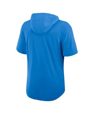 Men's Powder Blue Los Angeles Chargers Lockup Tri-Blend Hoodie T-Shirt