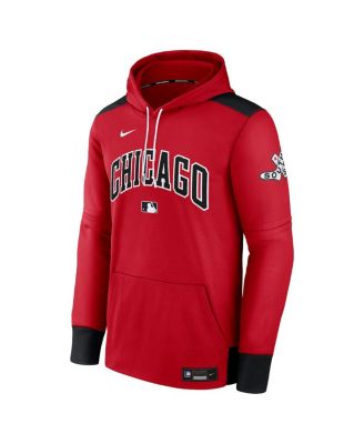 Men's Red/Black Chicago White Sox 2025 City Connect Authentic Collection Performance Pullover Hoodie