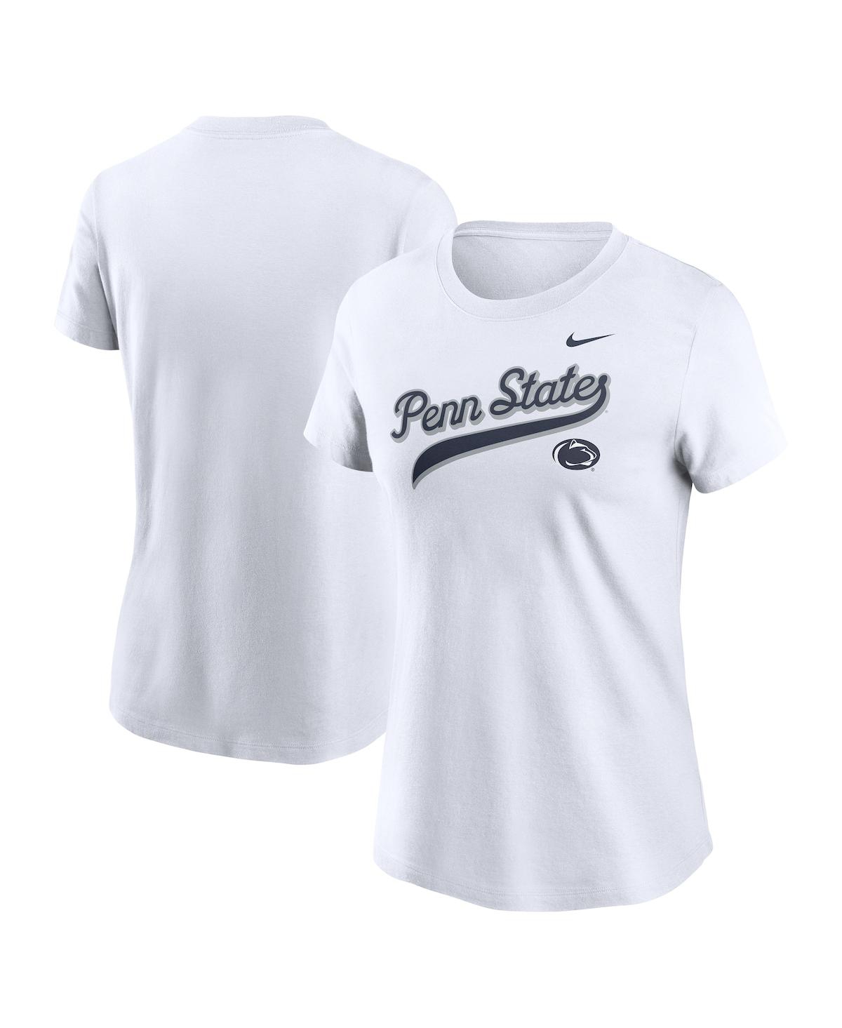 Nike White Penn State Nittany Lions Local Script T-shirt In White