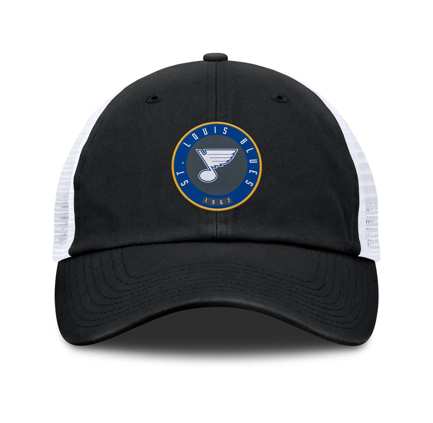 Men's Black/White St. Louis Blues Averie Trucker Adjustable Hat