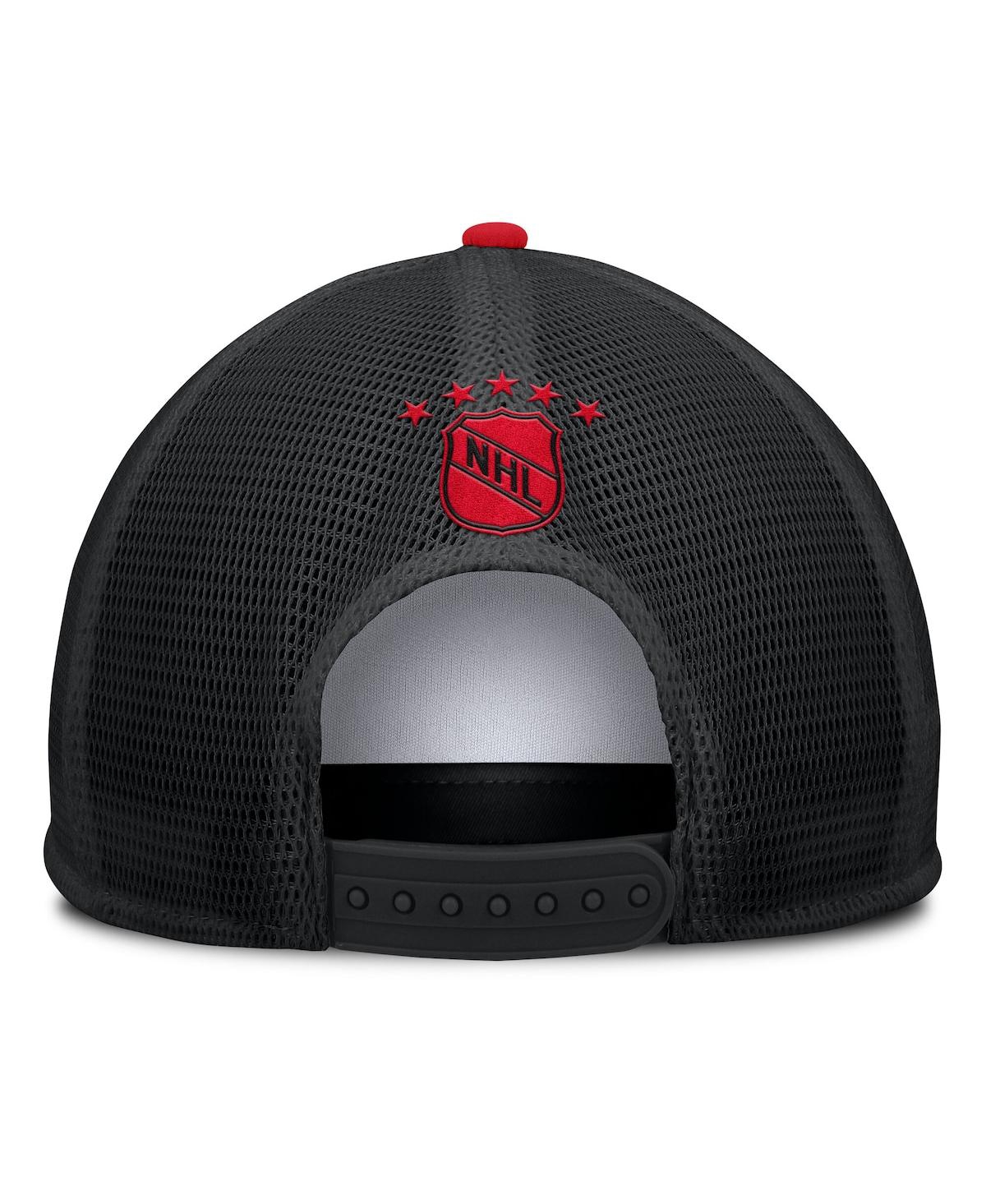 Fanatics Men's White/black Chicago Blackhawks Decades Collection Foam Front Snapback Hat