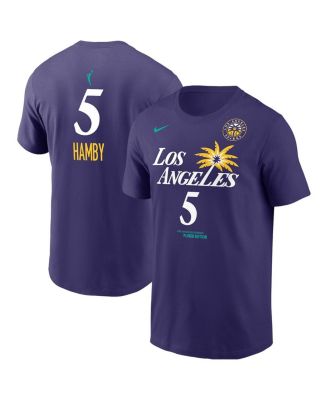 Nike - Men's Dearica Hamby Purple Los Angeles Sparks Explorer Edition Name Number T-Shirt