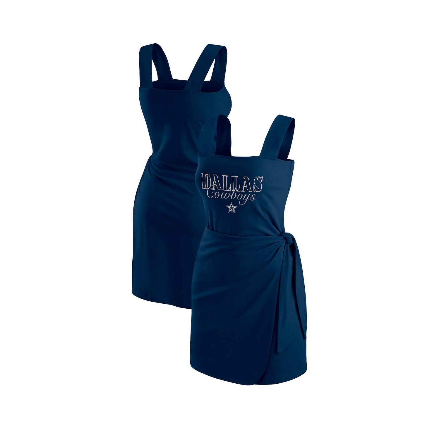 Women's Navy Dallas Cowboys Wrap Dress