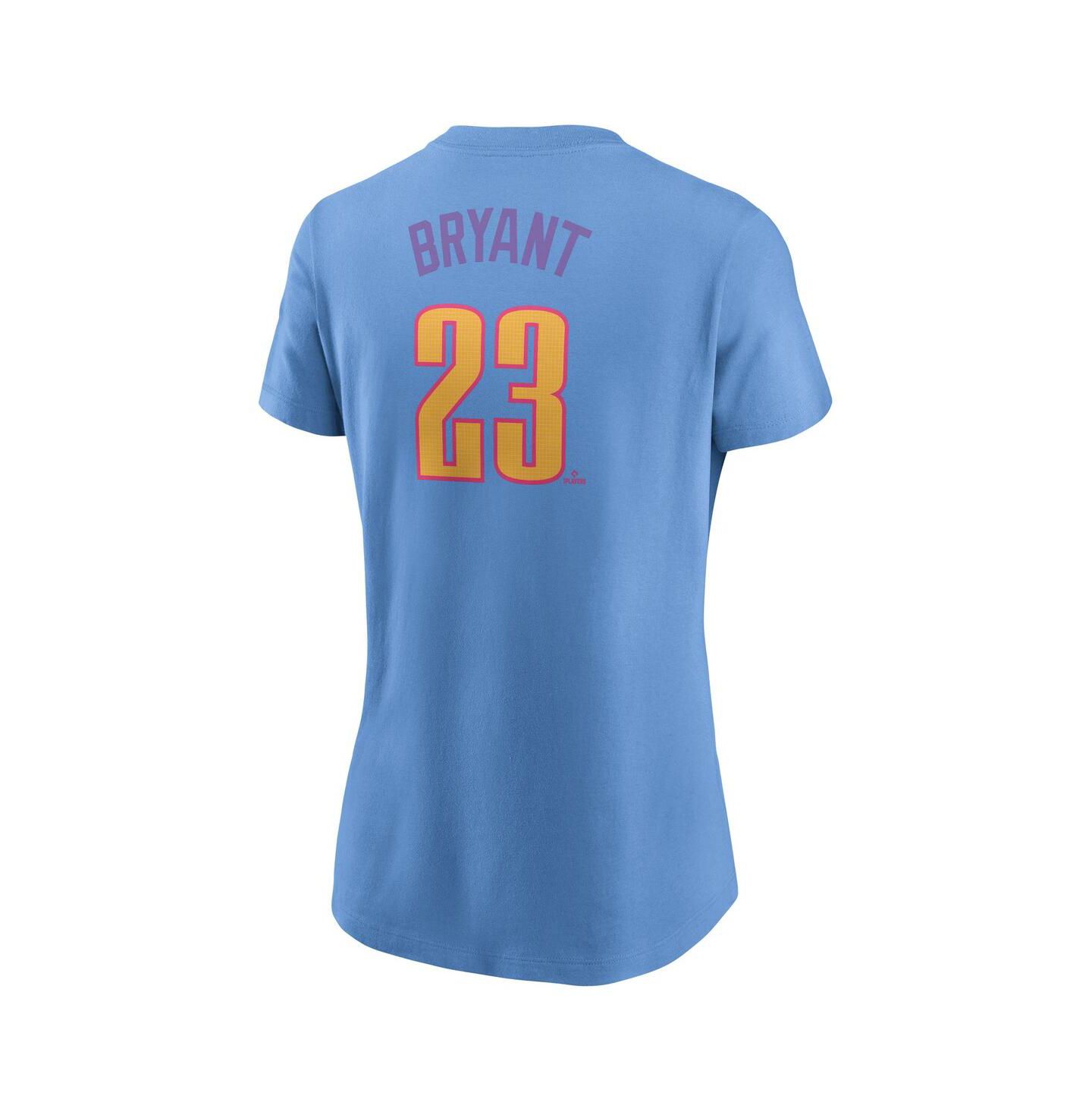 Женская футболка Nike Kris Bryant Light Blue Colorado Rockies 2025 City Connect Fuse Name & Number — фото 3