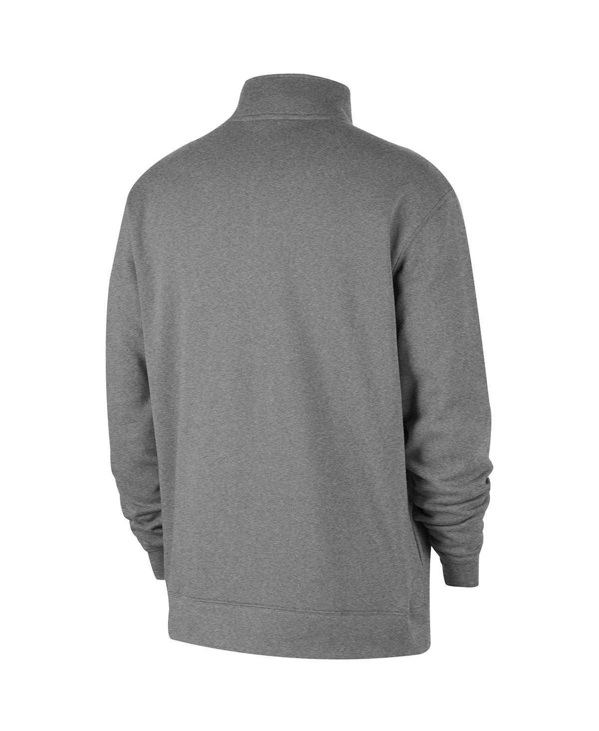 Nike Heather Gray Indiana Fever React Club Half-zip Pullover