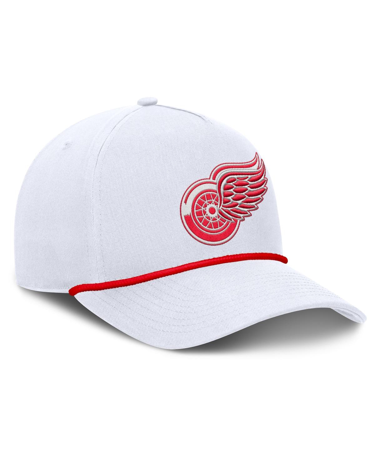 Fanatics Men's White Detroit Red Wings Rope A-frame Adjustable Hat