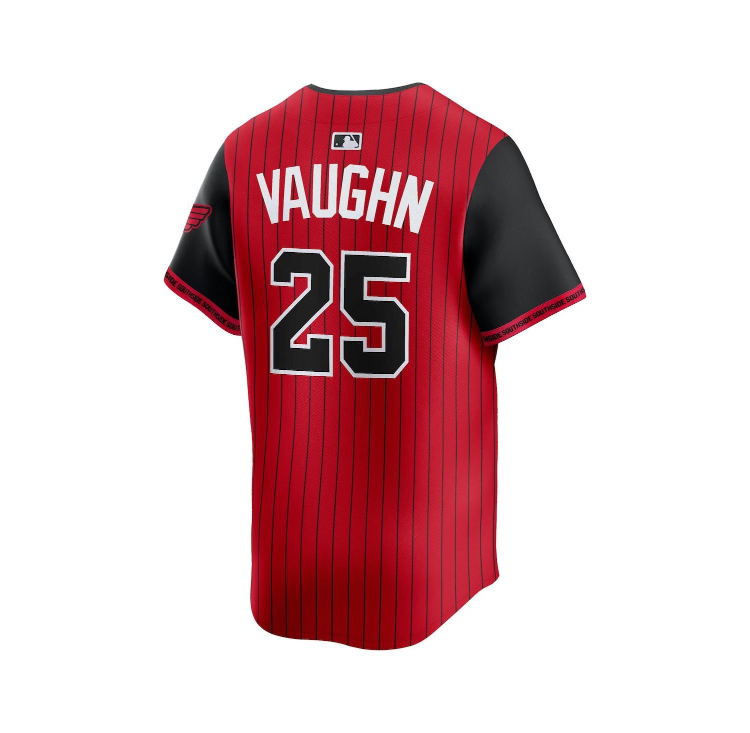 Men's Andrew Vaughn Red/Black Chicago White Sox 2025 City Connect Limited Player Jersey