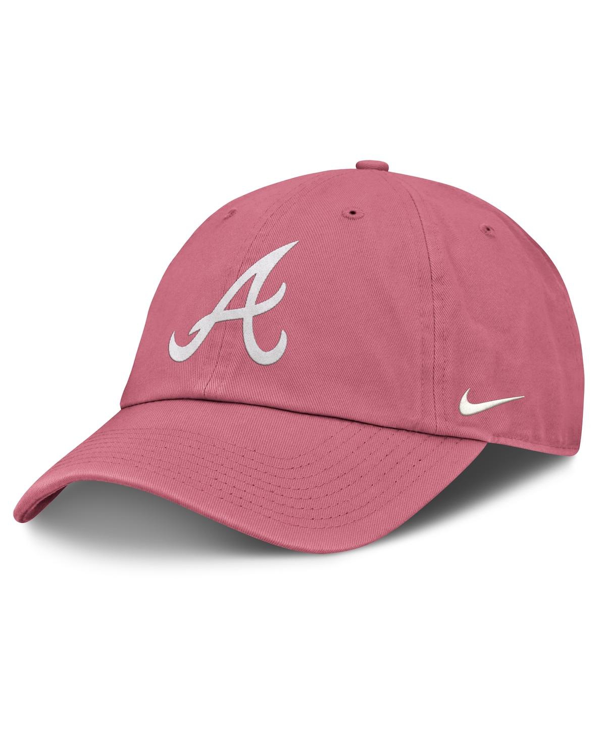 Nike Men's And Women's Pink Atlanta Braves Club Adjustable Hat