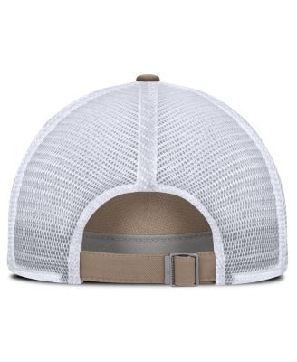 Men's and Women's Khaki/White San Francisco Giants Club Trucker Adjustable Hat