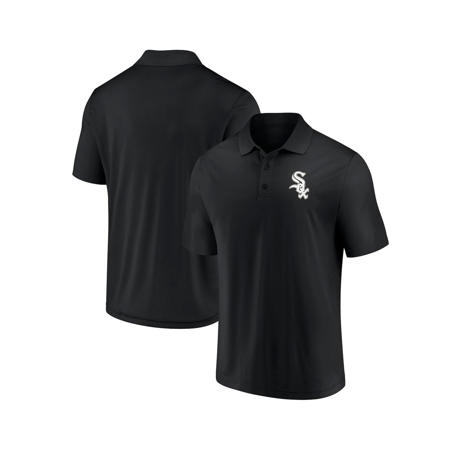 Men's Black Chicago White Sox Primary Logo Polo Shirt