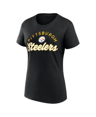 Women's Black Pittsburgh Steelers Primary Component T-Shirt