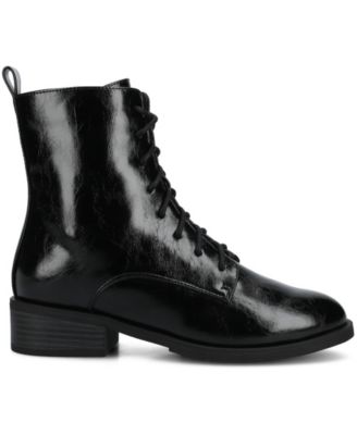 Women's Vienna Lace Up Stacked Heel Booties