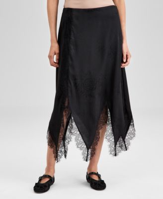 Women's Asymmetrical Hem Slip Skirt, Exclusively at Macy's