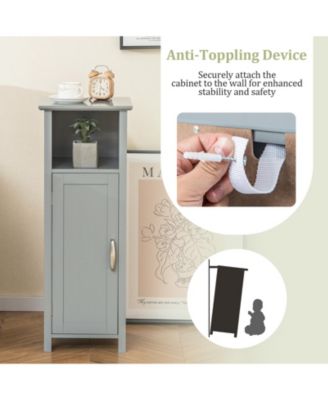 Bathroom Storage Organizer with 2-Tier Cabinet