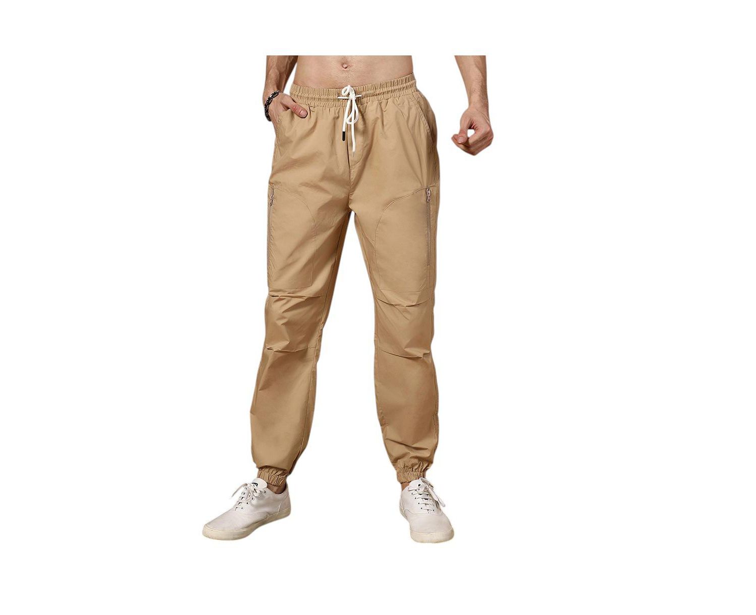 Men's Khaki Brown Parachute Utility Trousers