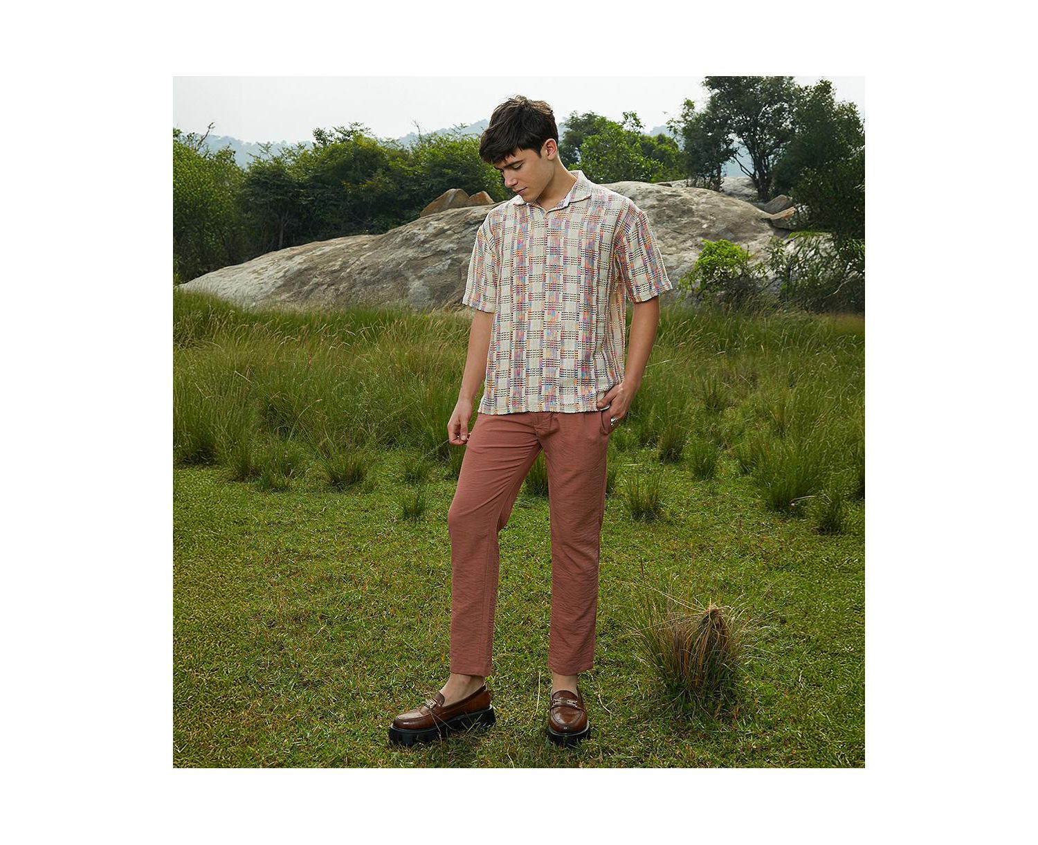 Men's Off-White Prism Oversized Polo T-Shirt