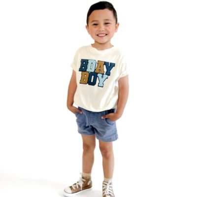 Big Boys Birthday Patch Short Sleeve T-Shirt
