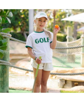 Girls Girls  GOLF Bow Visor in White
